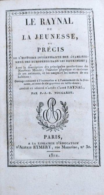 Nougaret - Le Raynal de la Jeunesse, ou precis de l´Histoire, Antiek en Kunst