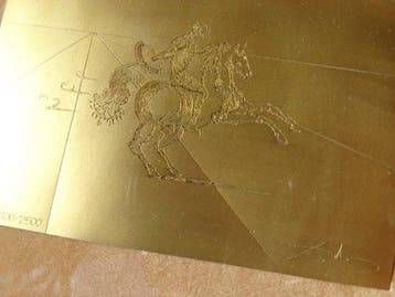 Salvador Dali (1904-1989) - Reliëf, El Caballero Mitológico,