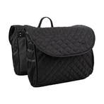 Beck Dubbele Fietstas Quilt  Zwart, Verzenden, Nieuw