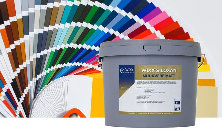 Wixx Siloxan Buitenlatex Matt Mengkleur 10L, Doe-het-zelf en Verbouw, Verf, Beits en Lak, Verf, Overige kleuren, Nieuw, 5 tot 10 liter
