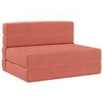 vidaXL Vouwsofa Bed Rood-oranje 190 x 100 x 15 cm Katoen, Huis en Inrichting, Banken | Bankstellen, Verzenden, Nieuw, Minder dan 150 cm