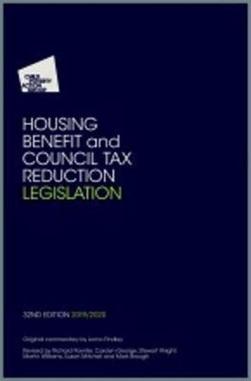 9781910715512 Housing Benefit and Council Tax Reduction L..., Verzenden, Nieuw, Child Poverty Action Group