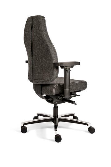 Bureaustoel lange mensen, 24 uurs stoelen, Verzenden, Nieuw, Grijs, Bureaustoel