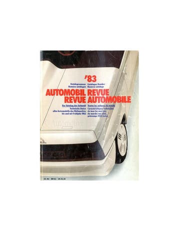 1983 AUTOMOBIL REVUE JAARBOEK DUITS FRANS, Nieuw, Author