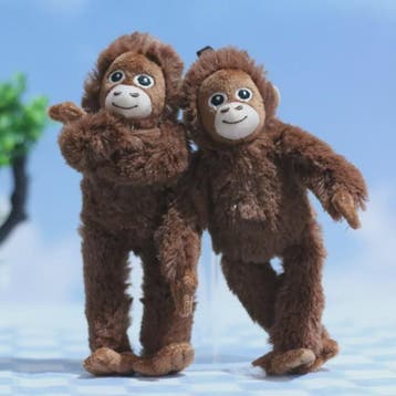 Schattige Aap Pluche Hanger - Gorilla Knuffel voor Rugzak &