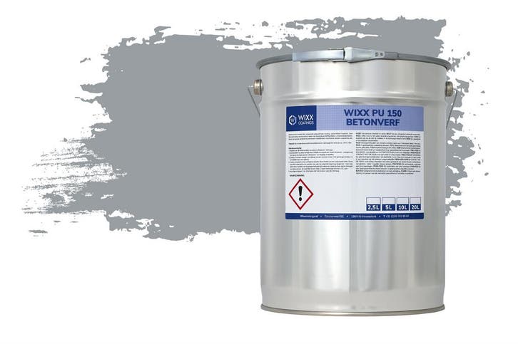 Wixx PU 150 Betonverf RAL 7040 | Venstergrijs 10L, Doe-het-zelf en Verbouw, Verf, Beits en Lak, Verf, Grijs, Nieuw, 5 tot 10 liter