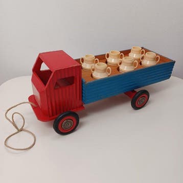 Senza marchio - Speelgoed Camion portabidoni - 1940-1950 -