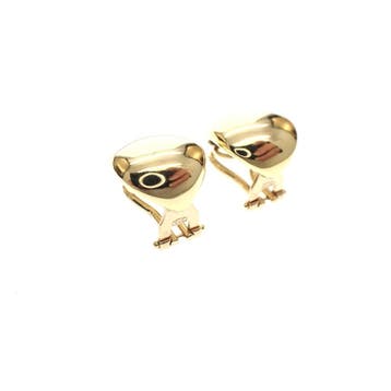 Vintage gouden oorclips (Oorbellen), Ophalen of Verzenden, Gebruikt, Goud, Goud