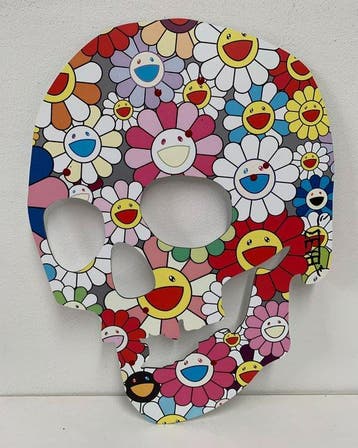 Meta Pop (1990) - Skull Takashi Murakami Flowers, from: The