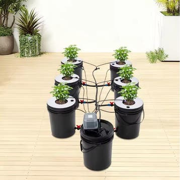 7-Emmer Hydrocultuur Kweeksysteem met Luchtpomp voor Planten, Verzenden, Nieuw