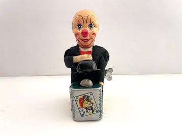 Toy Nomura - Blikken speelgoed - Clown Magician - 1950-1960