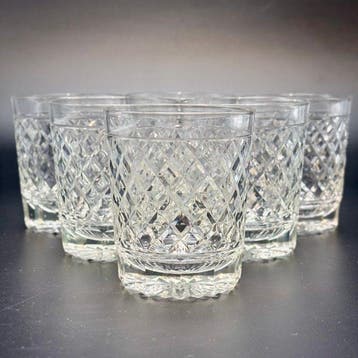 Whiskyglas (6) - Mangaan - ART DÉCO