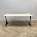 Refurbished bureau, 180x80 cm, Licht eiken - zwart, Ophalen of Verzenden, Nieuw