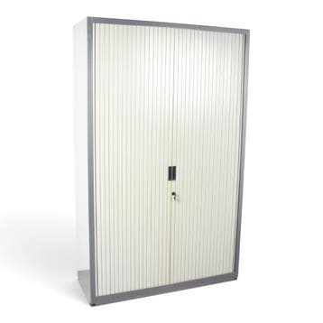 Samas roldeurkast, 195x120x47 cm, antraciet-alu, Huis en Inrichting, Kasten | Roldeurkasten en Archiefkasten, Gebruikt, 100 tot 150 cm