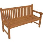 Teakhouten tuinbank 3 persoon 150 cm breed - teak bank, Tuin en Terras, Hardhout, 3 zitplaatsen, Nieuw, Ophalen of Verzenden