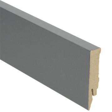 Rechte folieplint 70x14 dekkend antraciet (Folie plinten), Overige materialen, Verzenden, 50 tot 150 cm, Overige typen