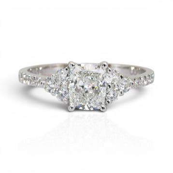 Ring - 18 karaat Witgoud - 1.41ct. tw. Diamant (Natuurlijk), Nieuw