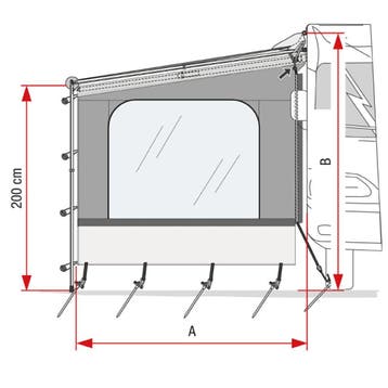 Fiamma Side W CaravanStore/F35, Caravans en Kamperen, Ophalen of Verzenden, Nieuw