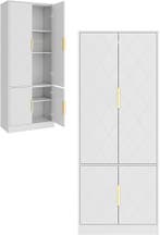 Badkamerkast - Badkamermeubel - Kast met deuren - 60x30x180, Verzenden, Zo goed als nieuw