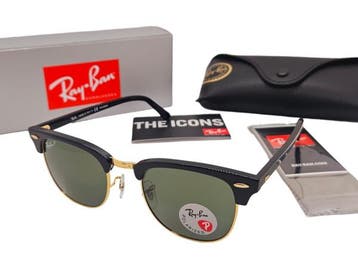 Veiling - Ray-Ban | Clubmaster Iconische Gepolariseerde Zonn, Sieraden, Tassen en Uiterlijk, Nieuw