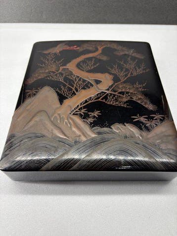 Hobbydoos - Japanse antieke lak Suzuribako-schrijfbox met