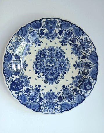 Ram, Plateelbakkerij - Wandbord - Ø 40 cm - Aardewerk -