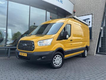 Ford Transit 350 2.0 TDCI L3H2*A/C*HAAK*CRUISE*IMPERIAAL*, Stof, Gebruikt, Geel, Ford