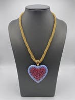 Murano-glas - Ketting met hanger - Murano-glas met murrines