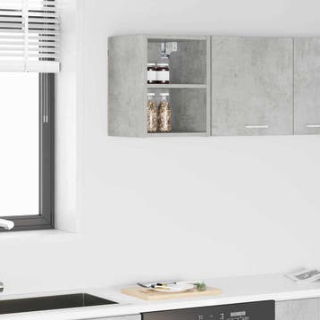 vidaXL Hangkast met opslag Beton Grijs 30 x 29,5 x 40 cm, Verzenden, Nieuw, Grijs