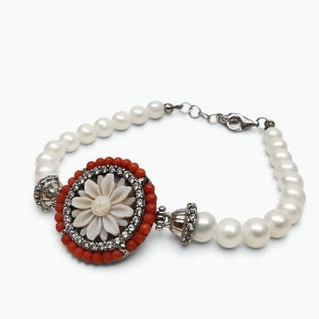 Parel - Zilver - Armband - Italiaans handwerk