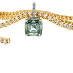 Halsketting - 14 karaat Geel goud, Witgoud - 26.16ct. tw., Sieraden, Tassen en Uiterlijk, Kettingen, Nieuw