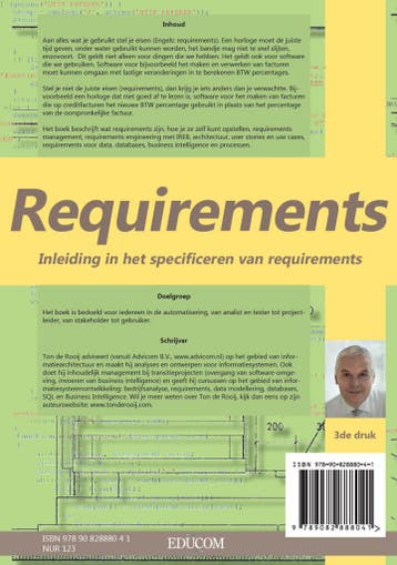 Requirements 9789082888041 Ton de Rooij, Verzenden, Zo goed als nieuw, Ton de Rooij