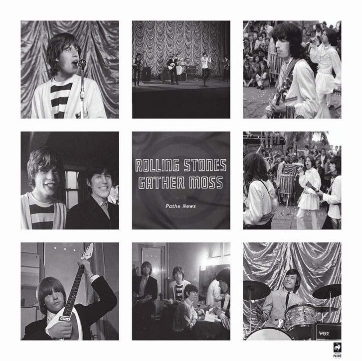 British Pathe - Rolling Stones - Gather Moss Kunstdruk, Huis en Inrichting, Woonaccessoires | Schilderijen, Tekeningen en Foto's