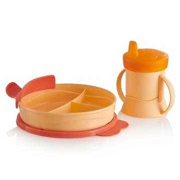 Tupperware Peuterset OranjeZalm, Huis en Inrichting, Keuken | Tupperware, Ophalen of Verzenden, Nieuw