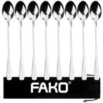 Fako Bijoux - 8 Lange Lepels - Latte Macchiato - Longdrink -, Verzenden, Nieuw
