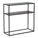 Consoletafel Kuhmo 80x80x30 cm zwart [en.casa], Verzenden, Nieuw