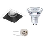 LED Spot Set - 3W Dimbare Vierkante Inbouwspot met Kantelbar, Huis en Inrichting, Ophalen of Verzenden, Nieuw