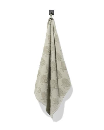 HEMA Keukendoek 50x50cm katoen schelpen, Verzenden, Nieuw, Groen