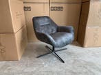 Veiling - Fauteuil Risto 360 - Velours - Draaibaar - Velvet, Huis en Inrichting, Fauteuils, Nieuw