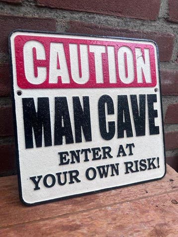 Decoratief ornament - Europa - Gietijzeren bord – Man Cave, Antiek en Kunst