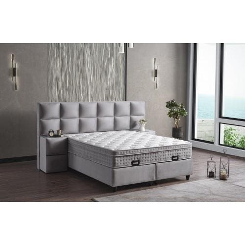 Opberg Boxspring Zand, Huis en Inrichting, Slaapkamer | Boxsprings, Nieuw, Tweepersoons, Ophalen of Verzenden