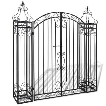 vidaXL Poort decoratief 112x20,5x134 cm smeedijzer, Verzenden, Nieuw