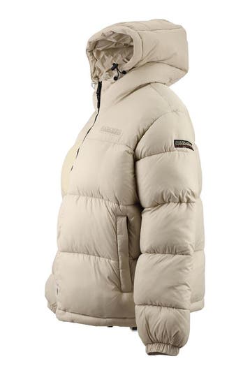 Napapijri Winterjas in maat L Beige, Napapijri, Verzenden, Zo goed als nieuw, Beige