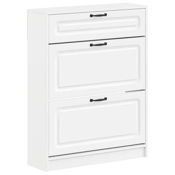 vidaXL Schoenenkast UTRECHT 78 x 24 x 100 cm Bewerkt hout, Verzenden, Nieuw