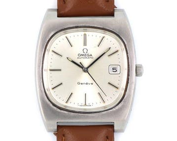 Omega - Genève Automatic Date  Big Block  - Zonder, Nieuw