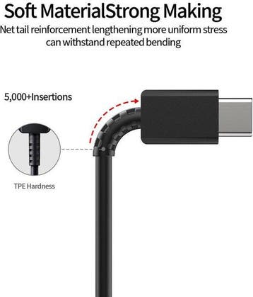 USB-C Oplaadkabel – USB-C naar USB-C Kabel – Snelladen – 1, Ophalen of Verzenden, Nieuw