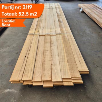Ayous Planken Diverse lengten van 4500 tot 3150mmx125x12mm, Ophalen of Verzenden, Nieuw