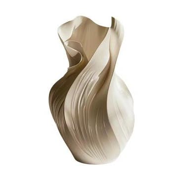 Scandinavische Keramische Vaas 17,5 cm Abstract Decoratie, Huis en Inrichting, Woonaccessoires | Vazen, Verzenden, Nieuw