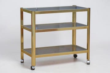 Serveerwagen - Metaal, Glas, Plastic - Barwagen