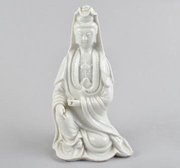 A Chinese blanc de Chine Guanyin - Porselein - China -